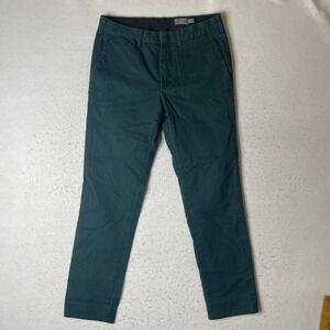 Club Monaco Connor Modern Slim Fit Chino Pants Mens 29x30 Dark‎ Green Casual